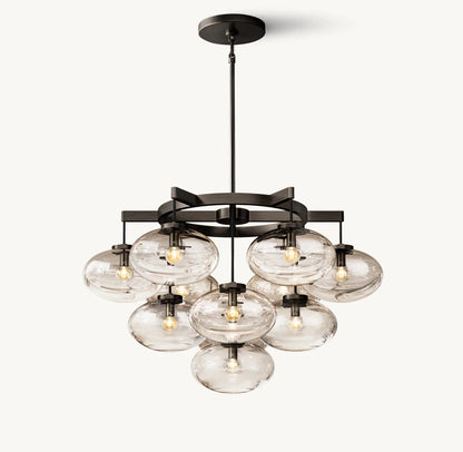 Elysian Blown Glass Globe Chandelier