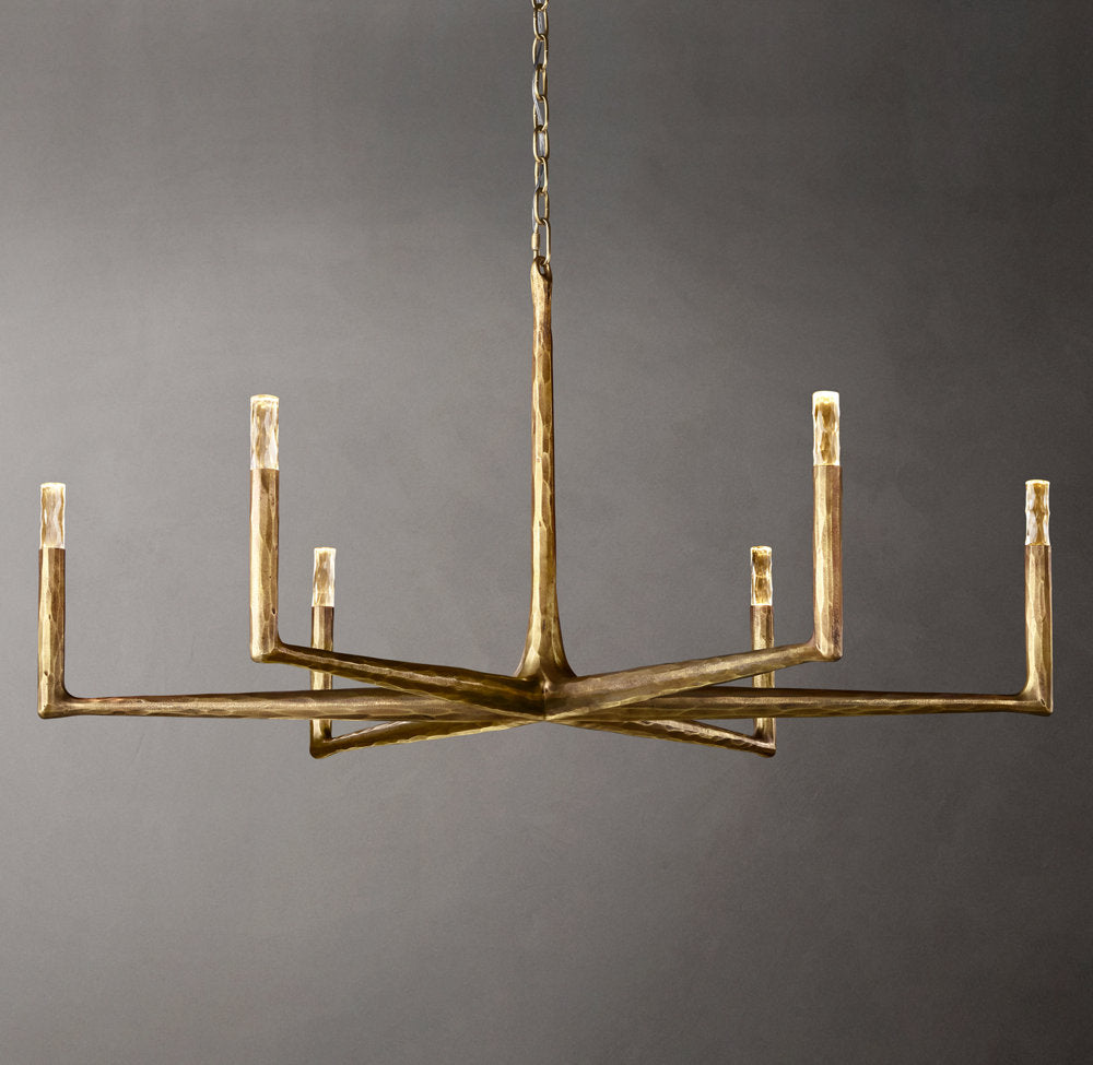 Forgecrest Faceted Glass Chandelier
