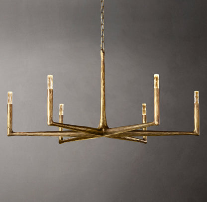 Forgecrest Faceted Glass Chandelier