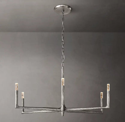 Forgecrest Faceted Glass Chandelier