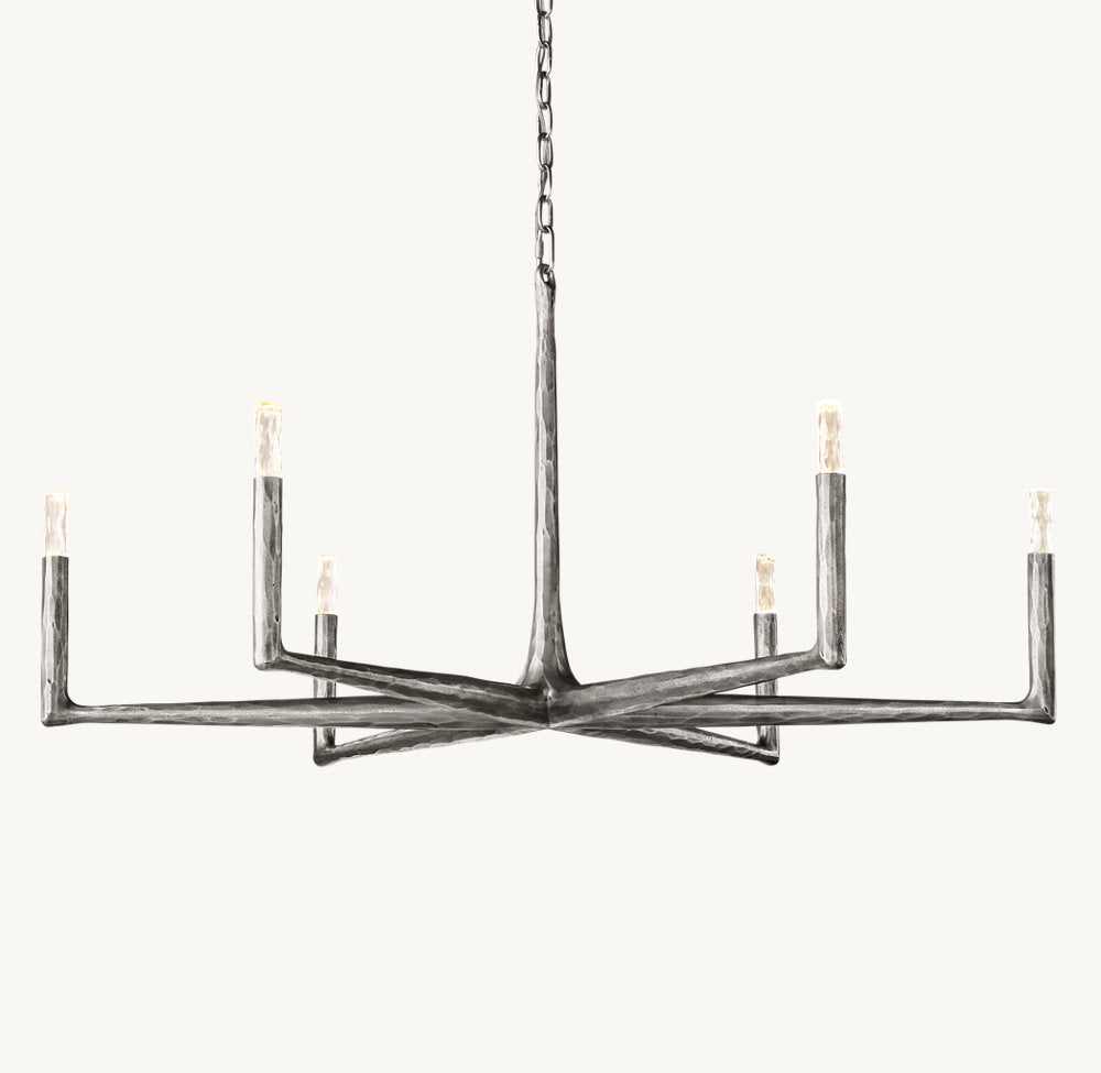 Forgecrest Faceted Glass Chandelier