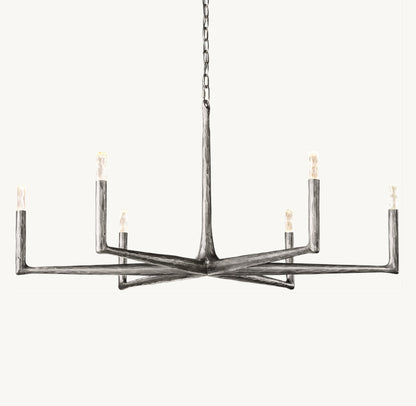 Forgecrest Faceted Glass Chandelier