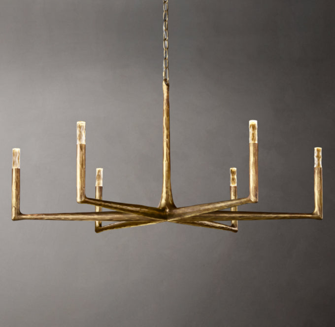 Forgecrest Faceted Glass Chandelier