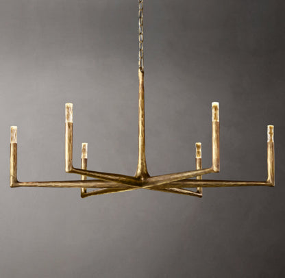 Forgecrest Faceted Glass Chandelier