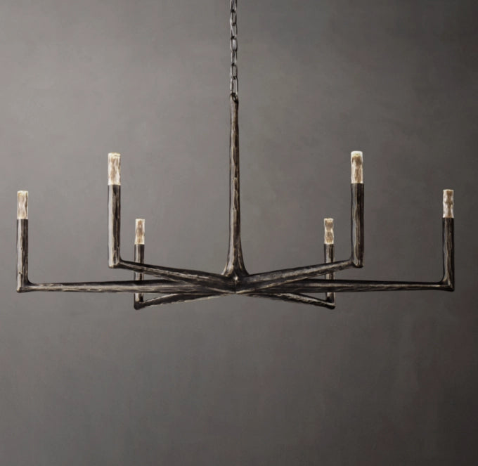 Forgecrest Faceted Glass Chandelier