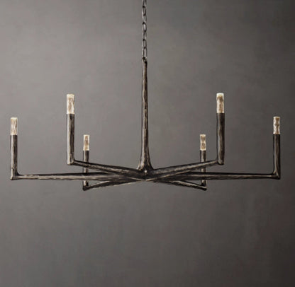 Forgecrest Faceted Glass Chandelier