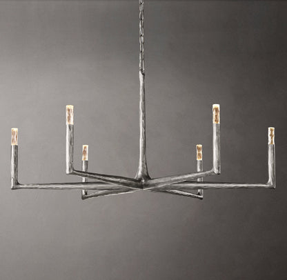Forgecrest Faceted Glass Chandelier