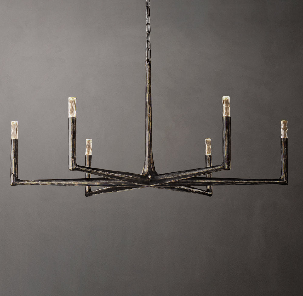 Forgecrest Faceted Glass Chandelier