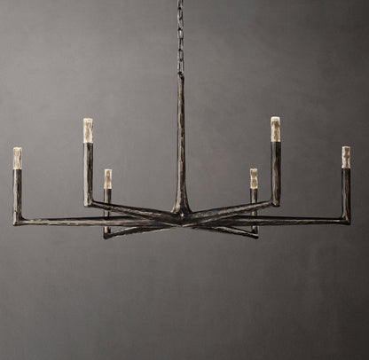 Forgecrest Faceted Glass Chandelier