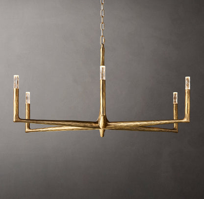Forgecrest Faceted Glass Chandelier