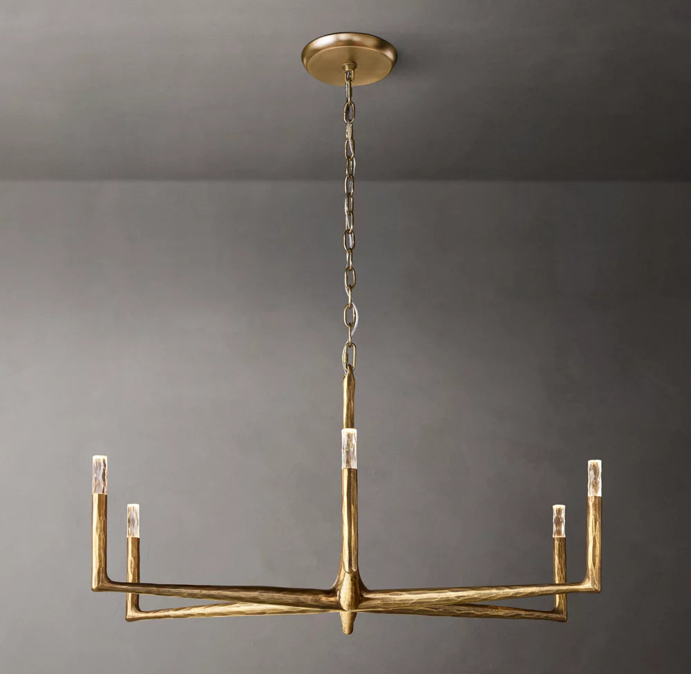 Forgecrest Faceted Glass Chandelier