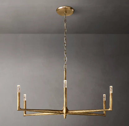 Forgecrest Faceted Glass Chandelier