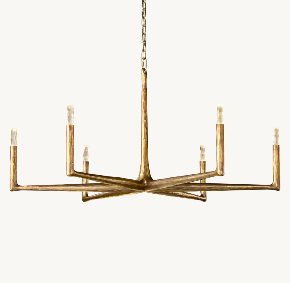 Forgecrest Faceted Glass Chandelier