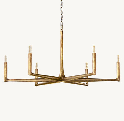 Forgecrest Faceted Glass Chandelier