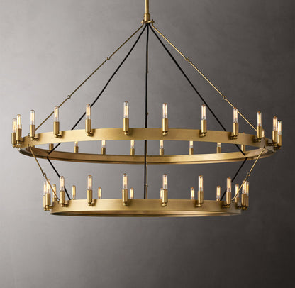 Forgepoint Filament Double Ring Chandelier