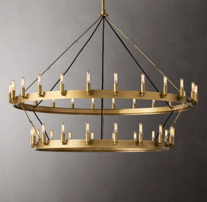Forgepoint Filament Double Ring Chandelier
