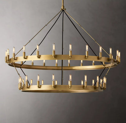 Forgepoint Filament Double Ring Chandelier