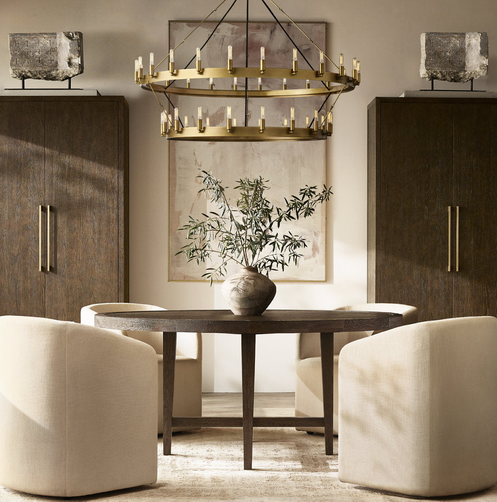 Forgepoint Filament Double Ring Chandelier
