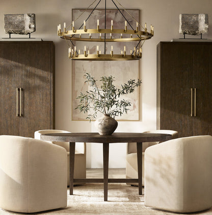 Forgepoint Filament Double Ring Chandelier