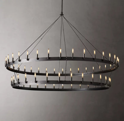 Foundry Crown Two-Tier Chandelier