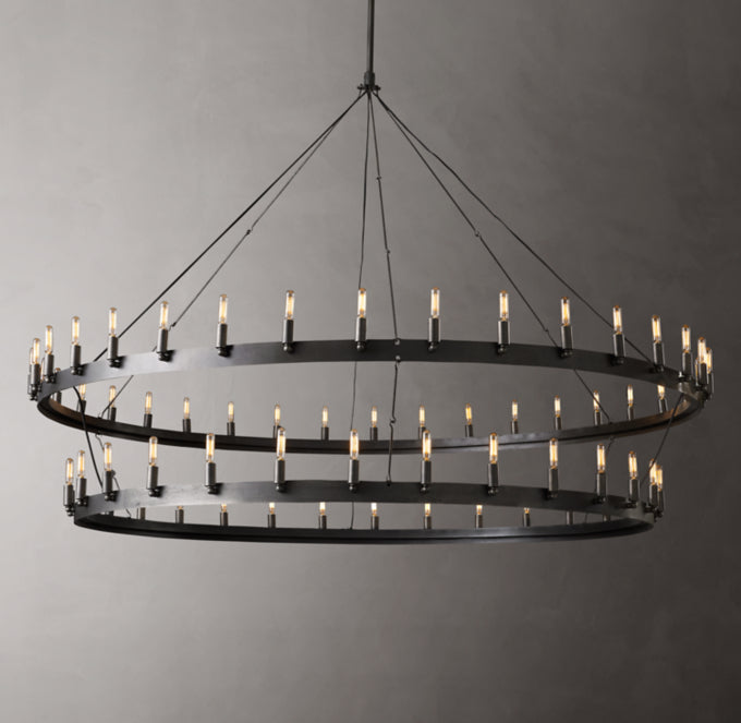 Foundry Crown Two-Tier Chandelier
