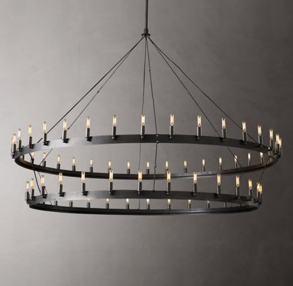 Foundry Crown Two-Tier Chandelier