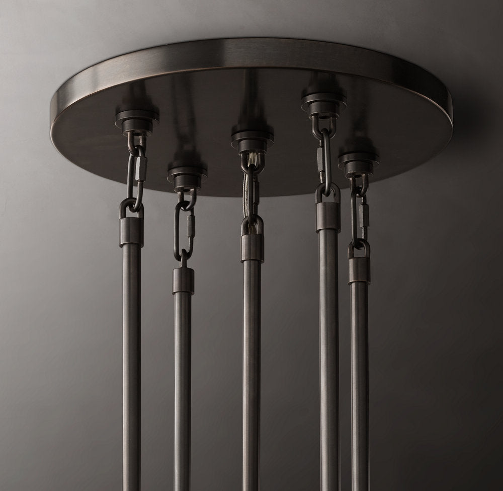 Grand Auremont Crystal Cascade Chandelier