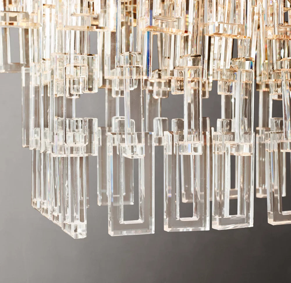 Grand Auremont Crystal Cascade Chandelier
