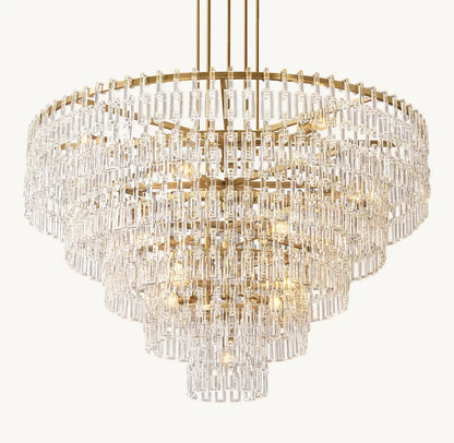 Grand Auremont Crystal Cascade Chandelier