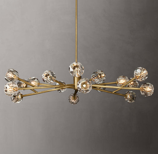 Grand Luminelle Crystal Orb Chandelier