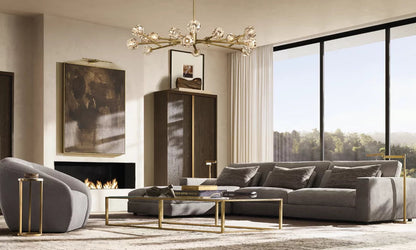 Grand Luminelle Crystal Orb Chandelier