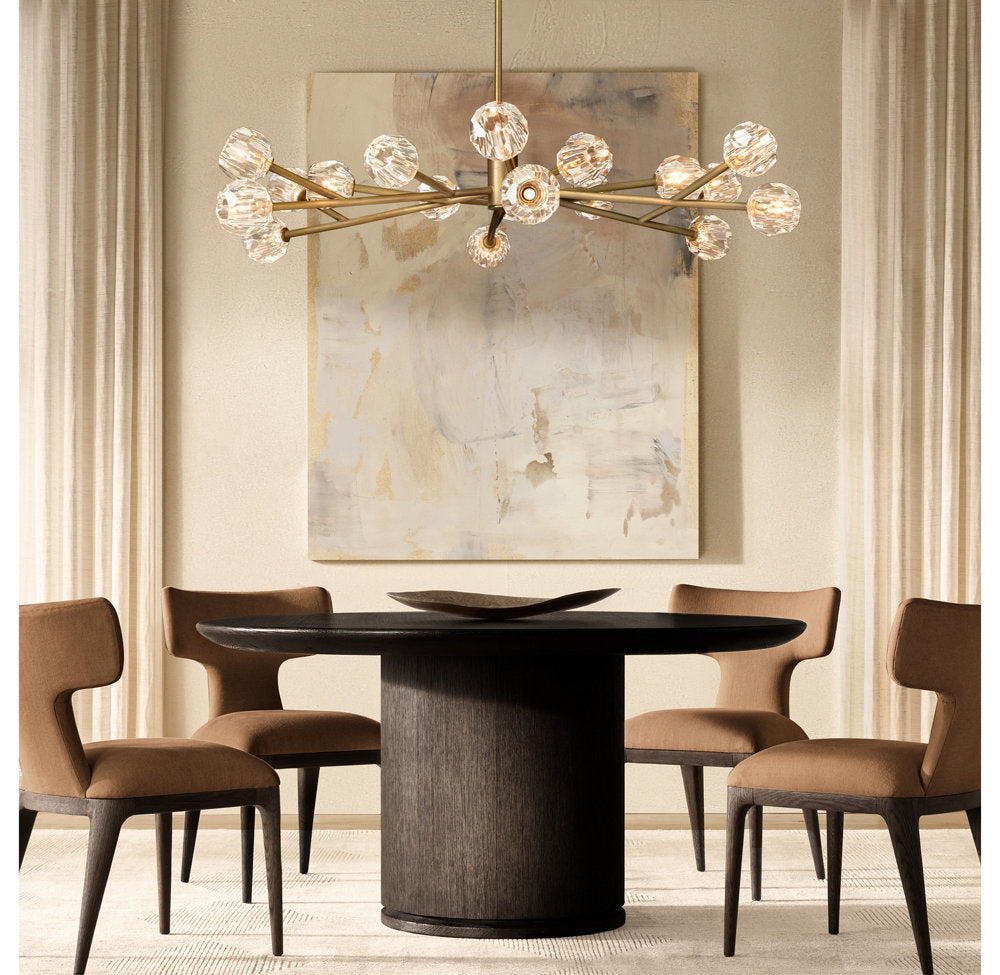 Grand Luminelle Crystal Orb Chandelier