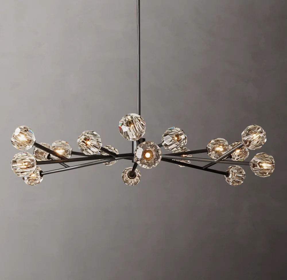 Grand Luminelle Crystal Orb Chandelier