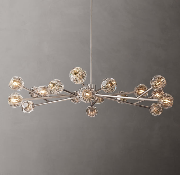 Grand Luminelle Crystal Orb Chandelier