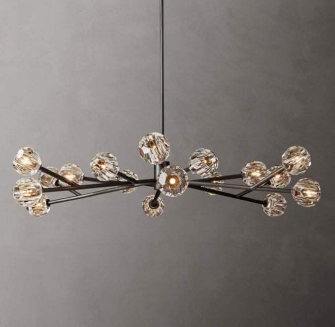 Grand Luminelle Crystal Orb Chandelier