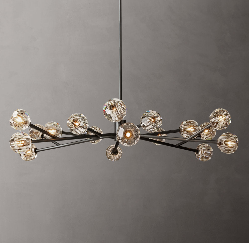 Grand Luminelle Crystal Orb Chandelier