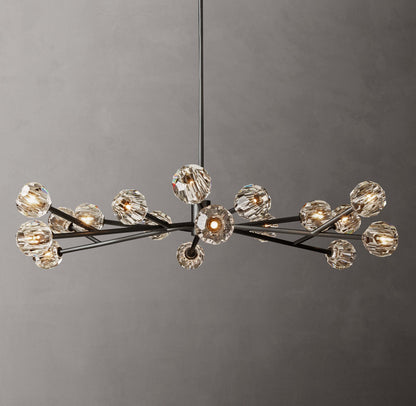 Grand Luminelle Crystal Orb Chandelier