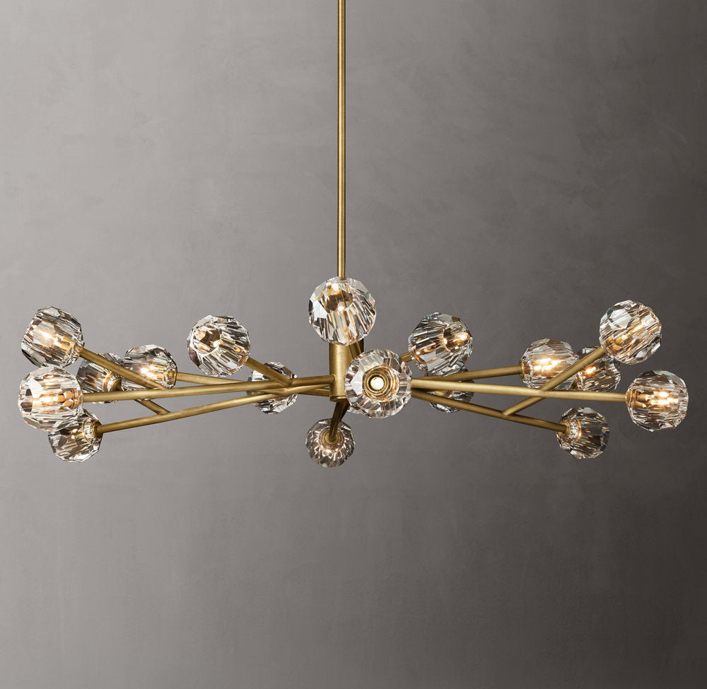 Grand Luminelle Crystal Orb Chandelier