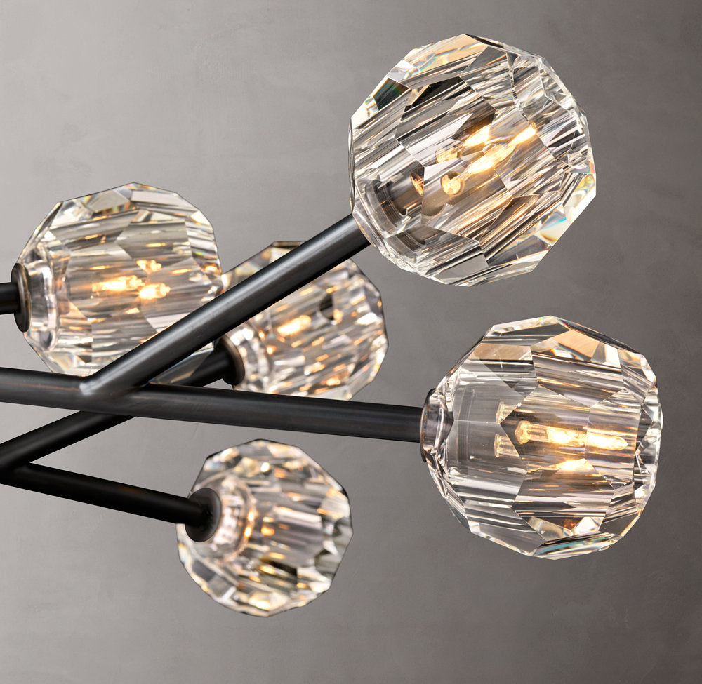 Grand Luminelle Crystal Orb Chandelier