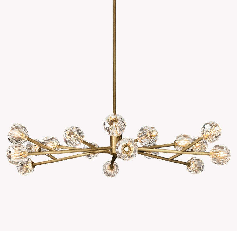 Grand Luminelle Crystal Orb Chandelier