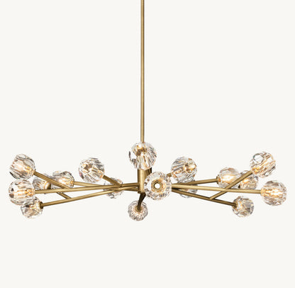 Grand Luminelle Crystal Orb Chandelier
