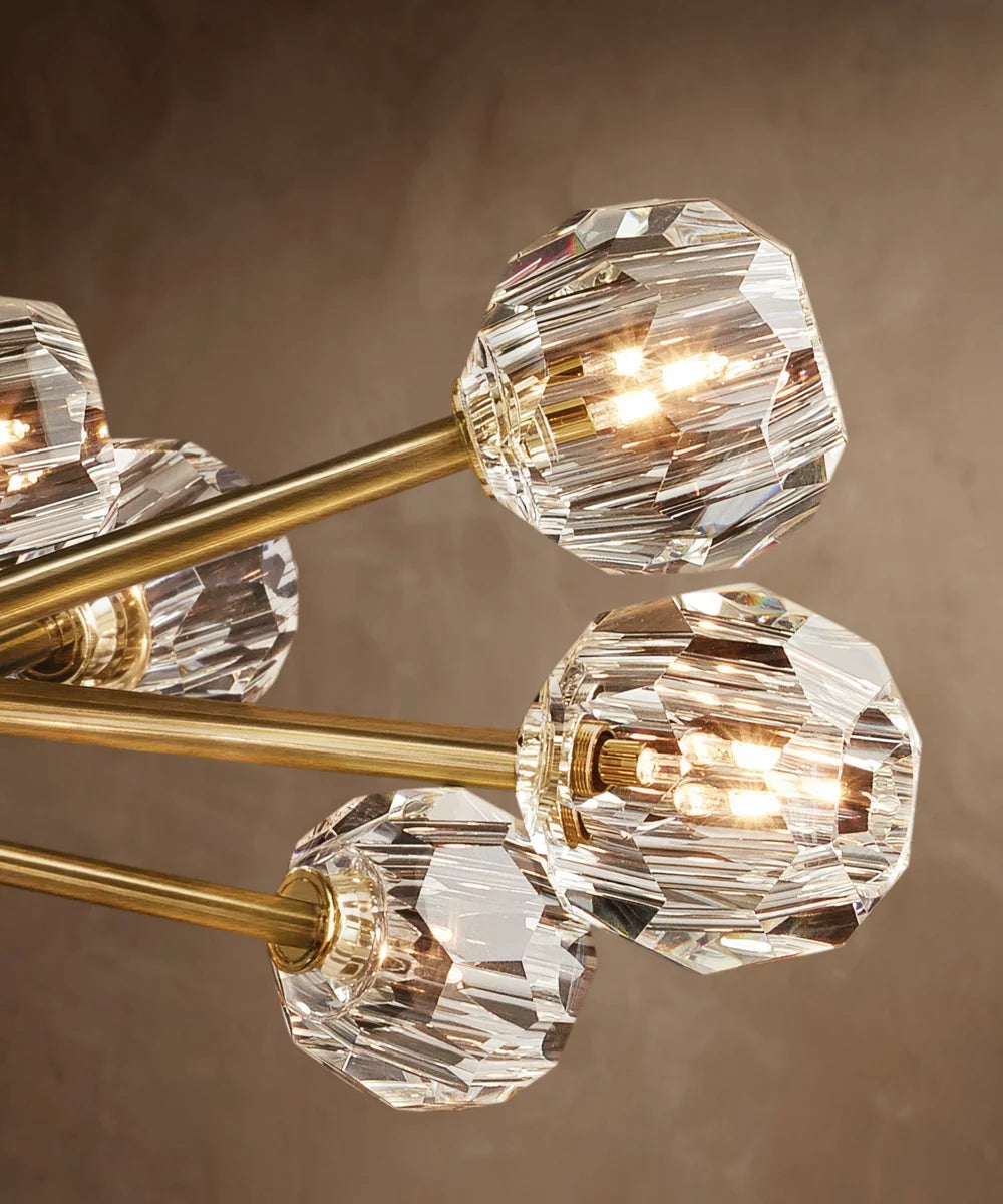 Grand Luminelle Crystal Orb Chandelier