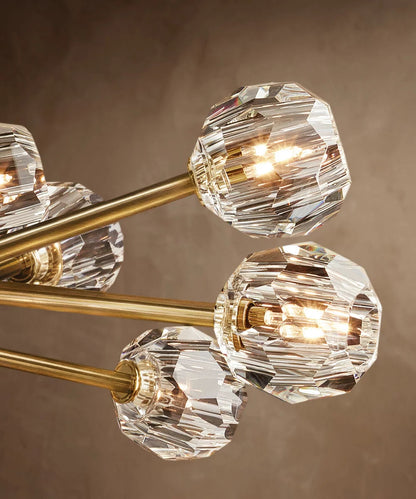 Grand Luminelle Crystal Orb Chandelier