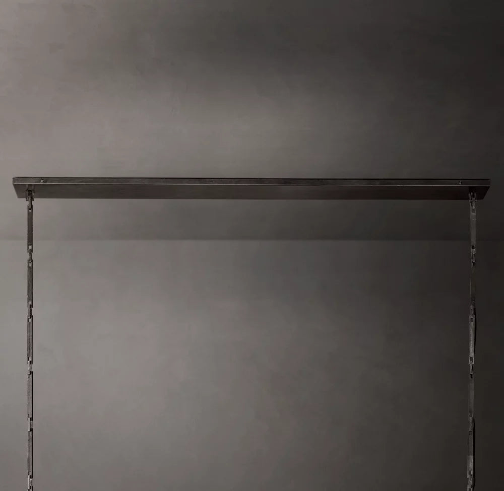 Hartwell Hammered Linen Shade Chandelier