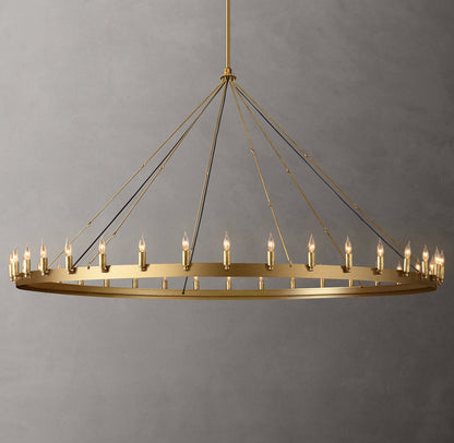 Kingswell Brass Candelabra Ring Chandelier