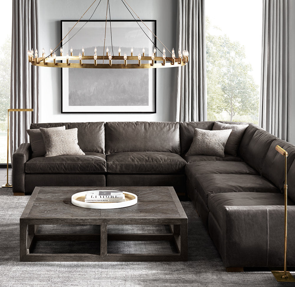 Kingswell Brass Candelabra Ring Chandelier