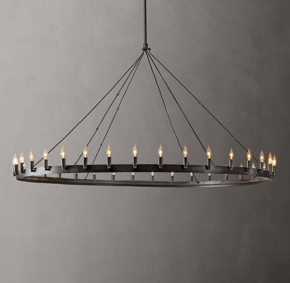 Kingswell Brass Candelabra Ring Chandelier