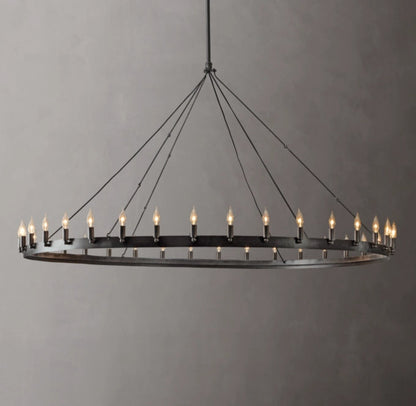 Kingswell Brass Candelabra Ring Chandelier