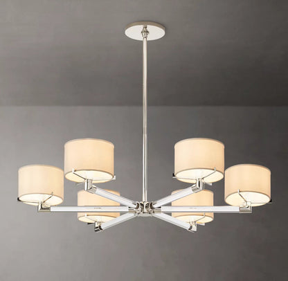 Lucent Arc Crystal Shade Chandelier