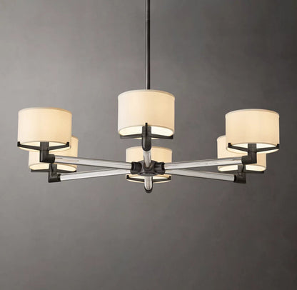 Lucent Arc Crystal Shade Chandelier